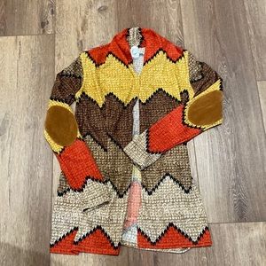Womens cardigan with patch Elbows